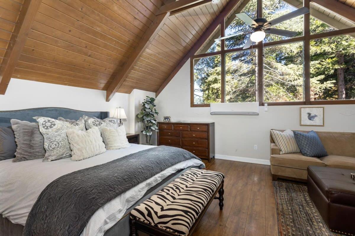 Snowflower Cabin Modern Luxe, 2 Level, 1500 Sqft, Ac, View, Dogs, Walk To Village Lake Arrowhead Dış mekan fotoğraf